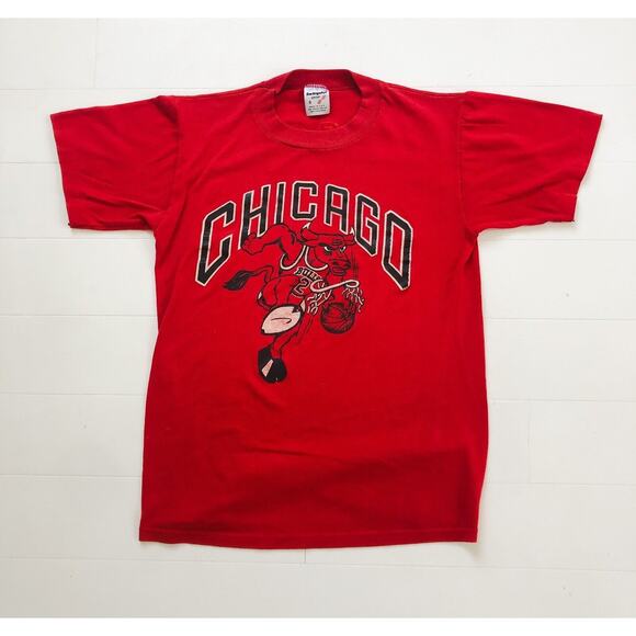 Vintage 1970s Swingster Chicago Bulls Atlanta Hawks Single Stitch T-Shirt S - Picture 1 of 3